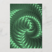 Aanpassen - Creëer uw eigen groene metallic spiraa Menu (Achterkant)