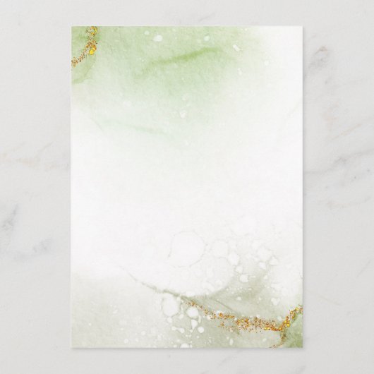 Aanpassen - Creëer uw eigen subtiele groene marmer Menu (Achterkant)