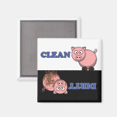 Aanpassen Cutie Cartoon Vaatwasser Magnet (Voorkant / Achterkant)