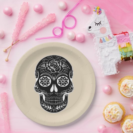 Aanpassen Dag van de dode schedel Party Bord (Feest)