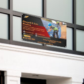 Aanpassen Dakbedekking Service Business Gedetaille Spandoek (Buitenkant Gebouw)