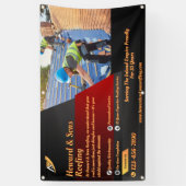 Aanpassen Dakbedekking Service Business Gedetaille Spandoek (Verticaal)