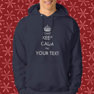Aanpassen dat ik geen kalm kan houden hoodie