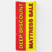 Aanpassen Deep Discount Matras Sale Spandoek (Verticaal)