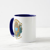 Aanpassen Deep Zee Scuba Diver Poseidon Mok (Voorkant links)