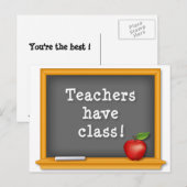 Aanpassen Docenten hebben les: Briefkaart (Voorkant / Achterkant)