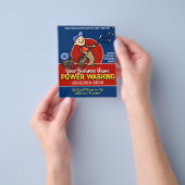 Aanpassen. Druk het Schoonmaken Machtswas 2 opgeru Flyer (Hand)