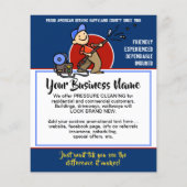 Aanpassen. Druk het Schoonmaken Machtswas 2 opgeru Flyer (Achterkant)