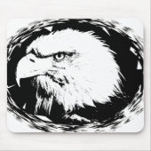 Aanpassen Eagle Head Moderne Pop Art Sjabloon Muismat (Voorkant)