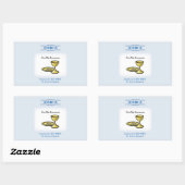 Aanpassen, Eerste communiqué en Bloed Rechthoekige Sticker (Vel)