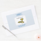 Aanpassen, Eerste communiqué en Bloed Rechthoekige Sticker (Envelop)