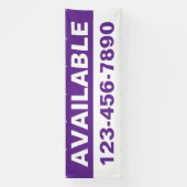 Aanpassen eigenschap Beschikbare Huur Huur Algemee Spandoek (Verticaal)