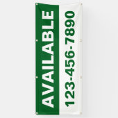Aanpassen eigenschap Beschikbare Huur Huur Algemee Spandoek (Verticaal)