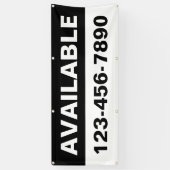 Aanpassen eigenschap Beschikbare Huur Huur Algemee Spandoek (Verticaal)