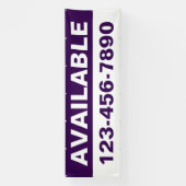Aanpassen eigenschap Beschikbare Huur Huur Algemee Spandoek (Verticaal)