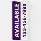 Aanpassen eigenschap Beschikbare Huur Huur Algemee Spandoek (Verticaal)