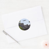 Aanpassen El Castillo de Tulum - Maya ruïnes Ronde Sticker (Envelop)