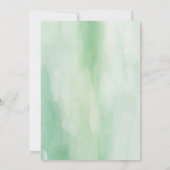 Aanpassen Elegant Greenery Modern Baby shower RSVP Kaart (Achterkant)