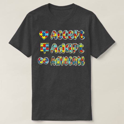 Aanpassen en bepleiten accepteren t-shirt (Design voorkant)