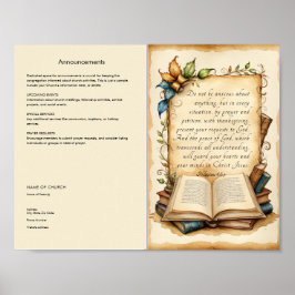 Aanpassen en Downloaden Kerkbulletin Poster
