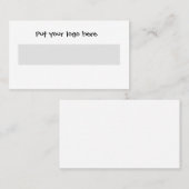 Aanpassen en plezier visitekaartje (Voorkant / Achterkant)