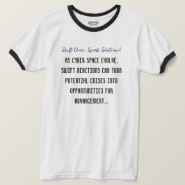 Aanpassen en reageren op de veranderende hemel t-shirt