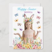 Aanpassen Funny Easter Bunny Ears Kaart (Voorkant)