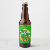 Aanpassen Funny Southern Gator Gevist Wind Surfin Bier Etiket (Voorkant)