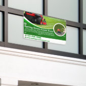 Aanpassen gazon verzorging bedrijf wegomheining spandoek (Buitenkant Gebouw)