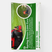Aanpassen gazon verzorging bedrijf wegomheining spandoek (Verticaal)
