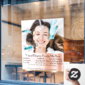 Aanpassen Gedetailleerde Med Spa Schoonheidsbehand Raamsticker (Cafe Raam)