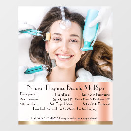 Aanpassen Gedetailleerde Med Spa Schoonheidsbehand Raamsticker