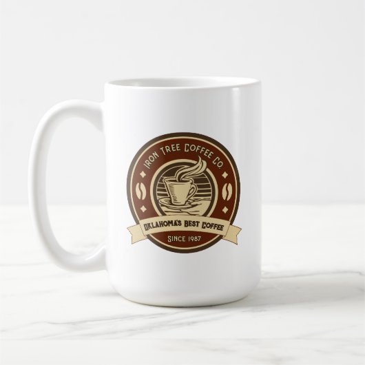 Aanpassen Generic Coffee Shop Rustic Front Koffiemok (Links)