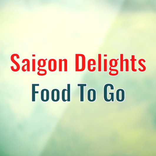 Aanpassen Generic Restaurant Twee kleuren 2 Raamsticker (Vel 3)