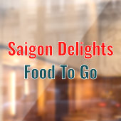 Aanpassen Generic Restaurant Twee kleuren 2 Raamsticker (Vel 2)