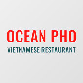 Aanpassen Generic Restaurant Twee kleuren Raamsticker (Vel)