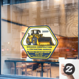 Aanpassen generieke aannemersbedrijven raamsticker