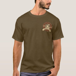 Aanpassen Generieke Koffiezaak Rustieke Voorkant T-shirt