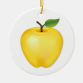 Aanpassen Golden Delicious Apple Keramisch Ornament (Voorkant)