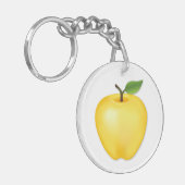 Aanpassen Golden Delicious Apple Sleutelhanger (Voorkant Links)