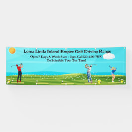 Aanpassen Golf Driving Range Zakelijk Schilderacht Spandoek