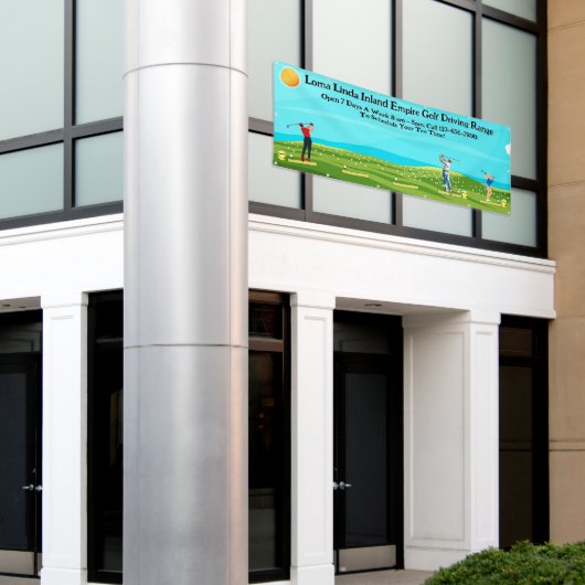 Aanpassen Golf Driving Range Zakelijk Schilderacht Spandoek (Buitenkant Gebouw)