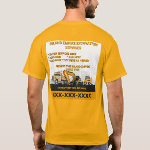 Aanpassen Graafwerk Algemene Aannemer Bouw T-shirt