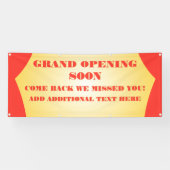 Aanpassen Groot openings- opnieuw te openen binnen Spandoek (Horizontaal)