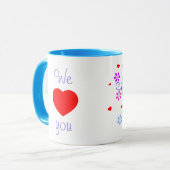 Aanpassen - Hedwig Flower Cup - We *Heart* You Mok (Voorkant links)