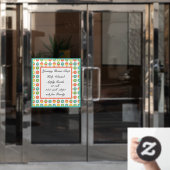 Aanpassen Help Gezocht Donut Koffie Winkelbedrijf Raamsticker (Kantoordeur)