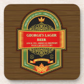 Aanpassen Home Brouwen Gedetailleerd Bier Bier Onderzetter (Voorkant)