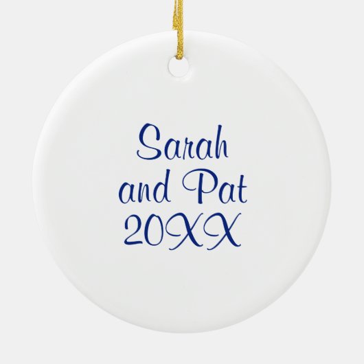 Aanpassen Home Sweet Home Ornament (Achterkant)