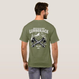 Aanpassen Houthakker Gekruiste Bijlen Manier van L T-shirt
