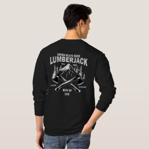 Aanpassen Houthakker Gekruiste Bijlen Manier van L T-shirt